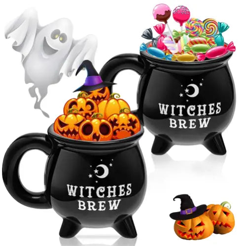 Halloween Mug Collection ( Witch Brew, Pumpkin & Ghost Elf)