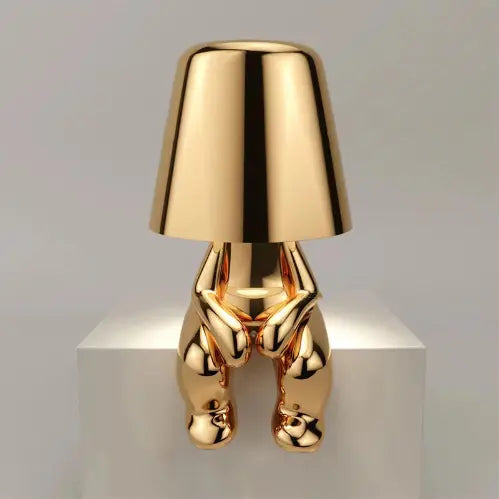 Little Shy Man Weener And Golden Man Night Lamp