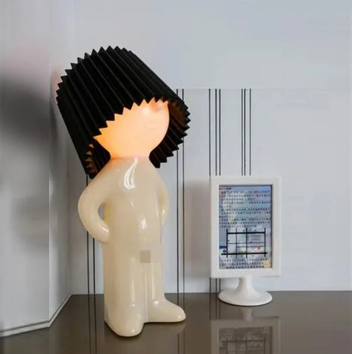 Little Shy Man Weener And Golden Man Night Lamp