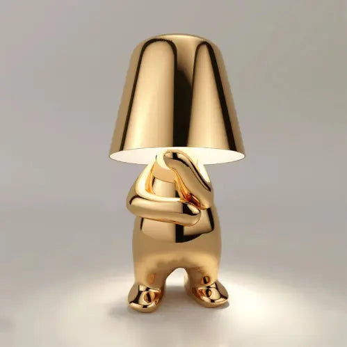 Little Shy Man Weener And Golden Man Night Lamp