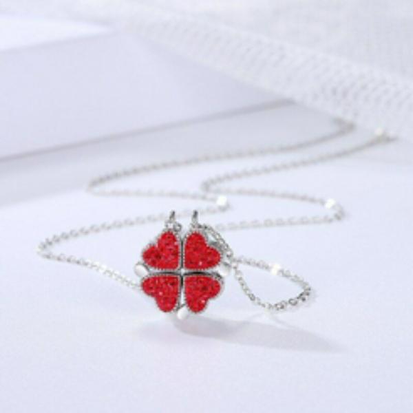 JESSE CLOVER HEART NECKLACE