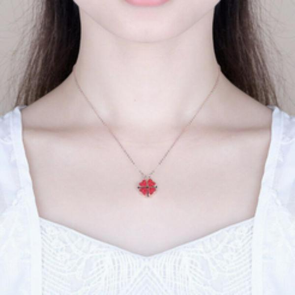 JESSE CLOVER HEART NECKLACE