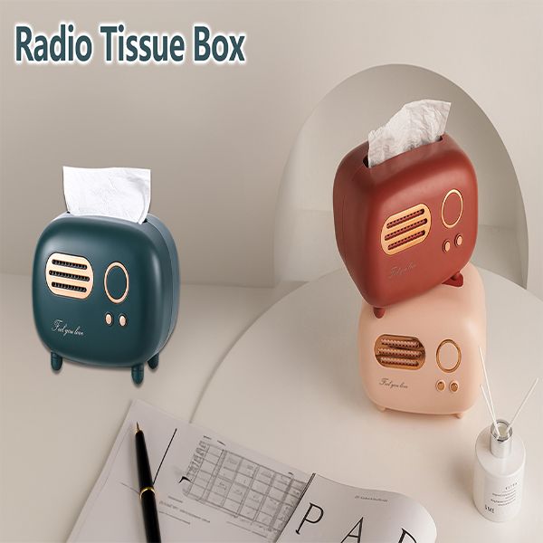 Retro Radio Tissue Box