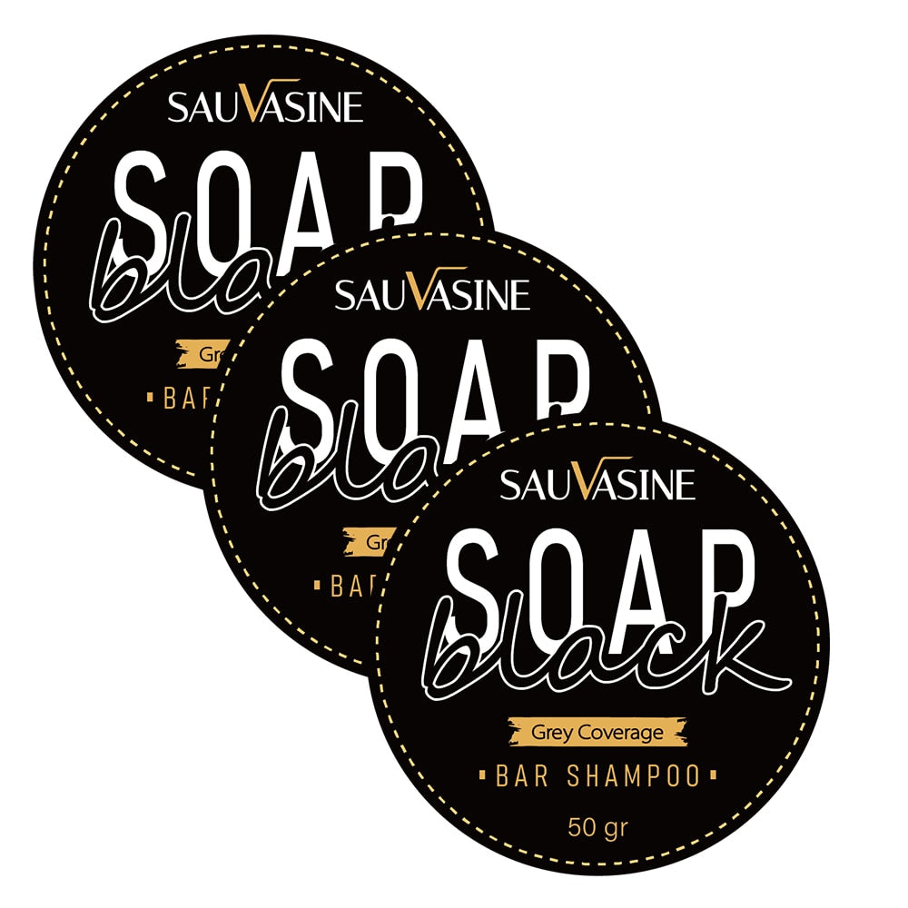 SAUVASINE SOAP BLACK BAR SHAMPOO