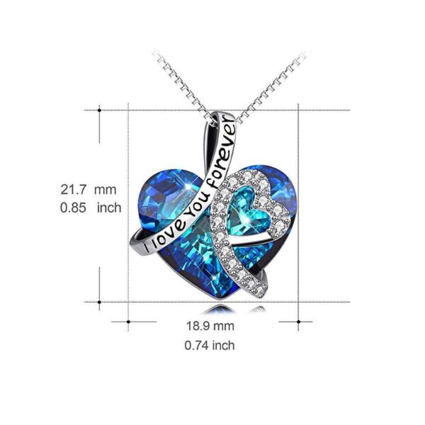 I LOVE YOU FOREVER HEART NECKLACE