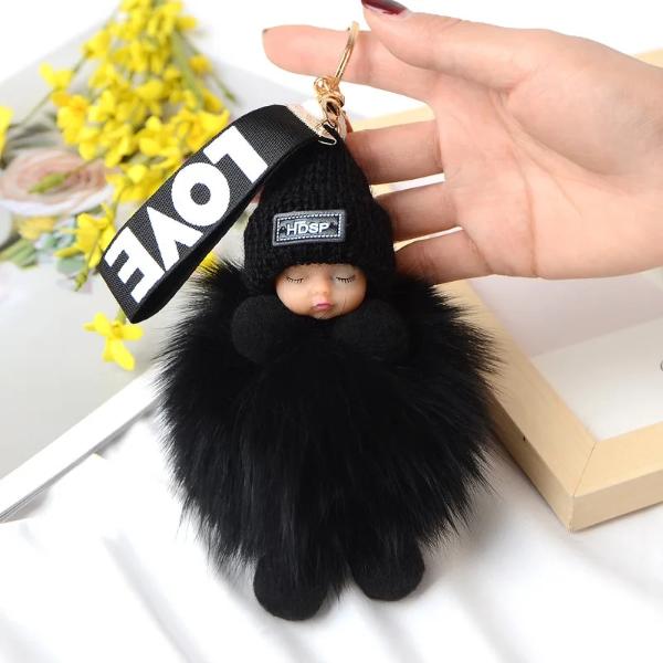 FREE GIFT Pompom Sleeping Baby Plush Keychain