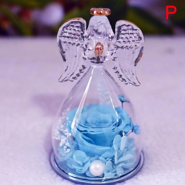 Preserved Real Rose Glass Angel Gifts for Her