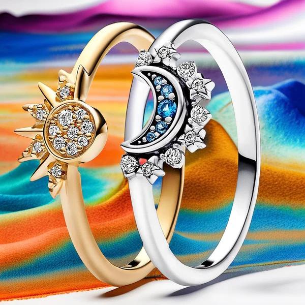 Celestial Sun & Moon Ring