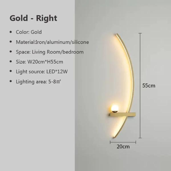 Modern LED Minimalist Bedside Arc Lamp