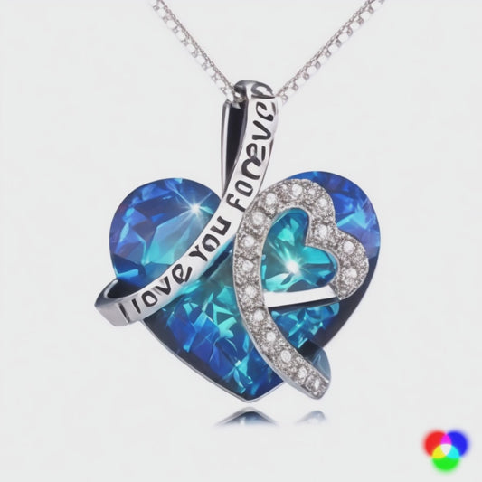 I LOVE YOU FOREVER HEART NECKLACE