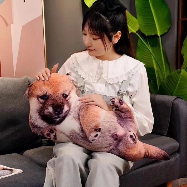 3D Dog Plush Pillow