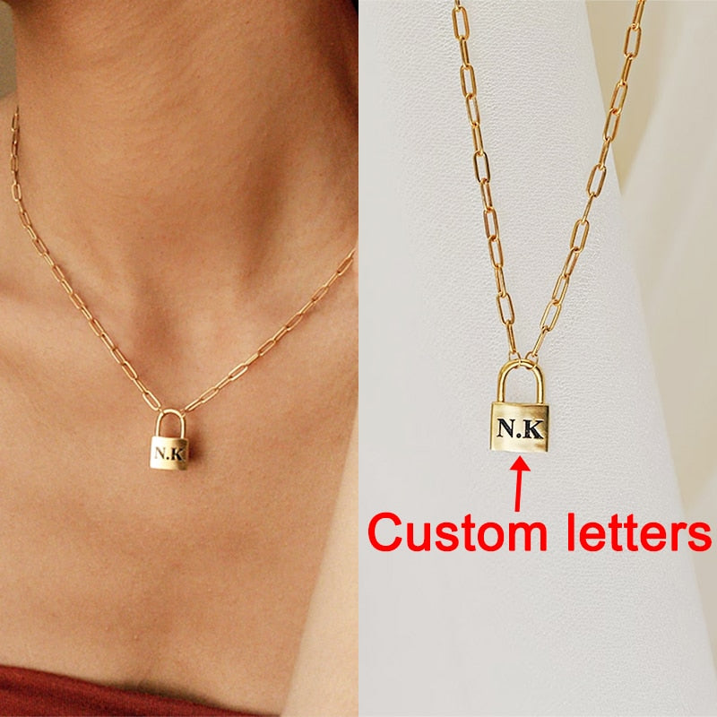 Handmade Personalized Lock Necklace