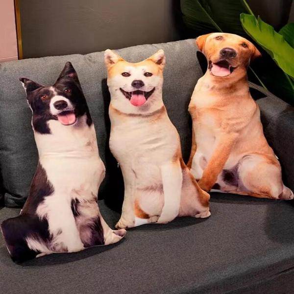 3D Dog Plush Pillow