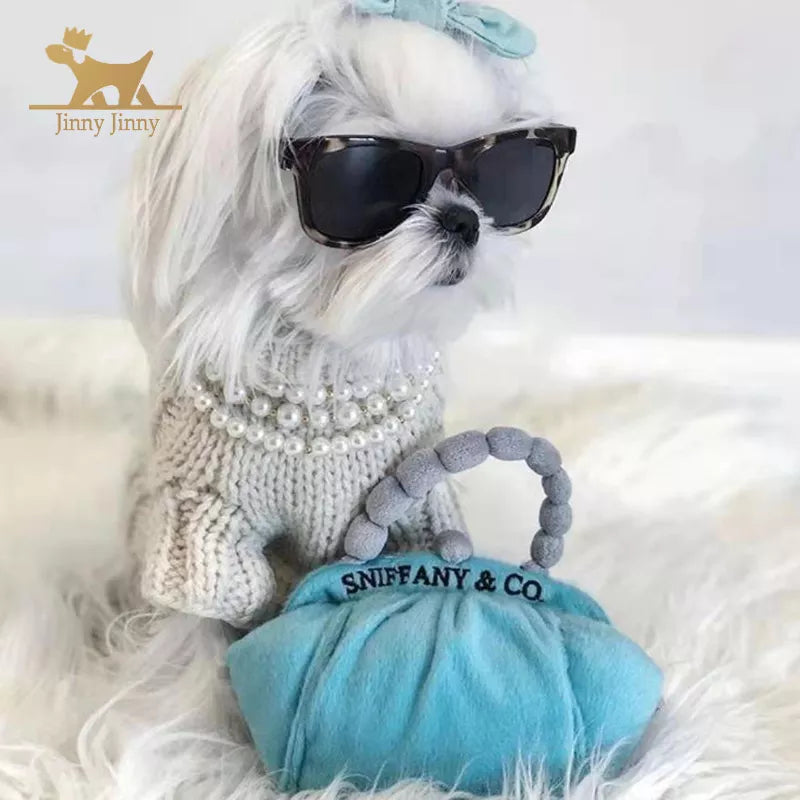 Luxury Designer Dog Chew Squeaky Toy