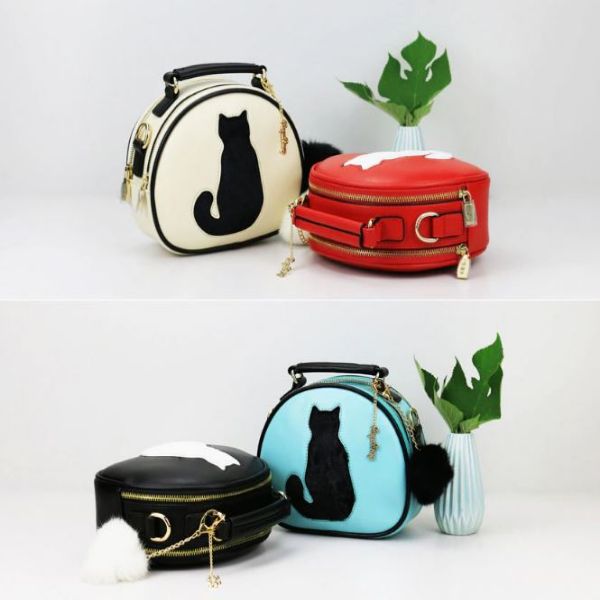 Roya Cat Design Crossbody Bag