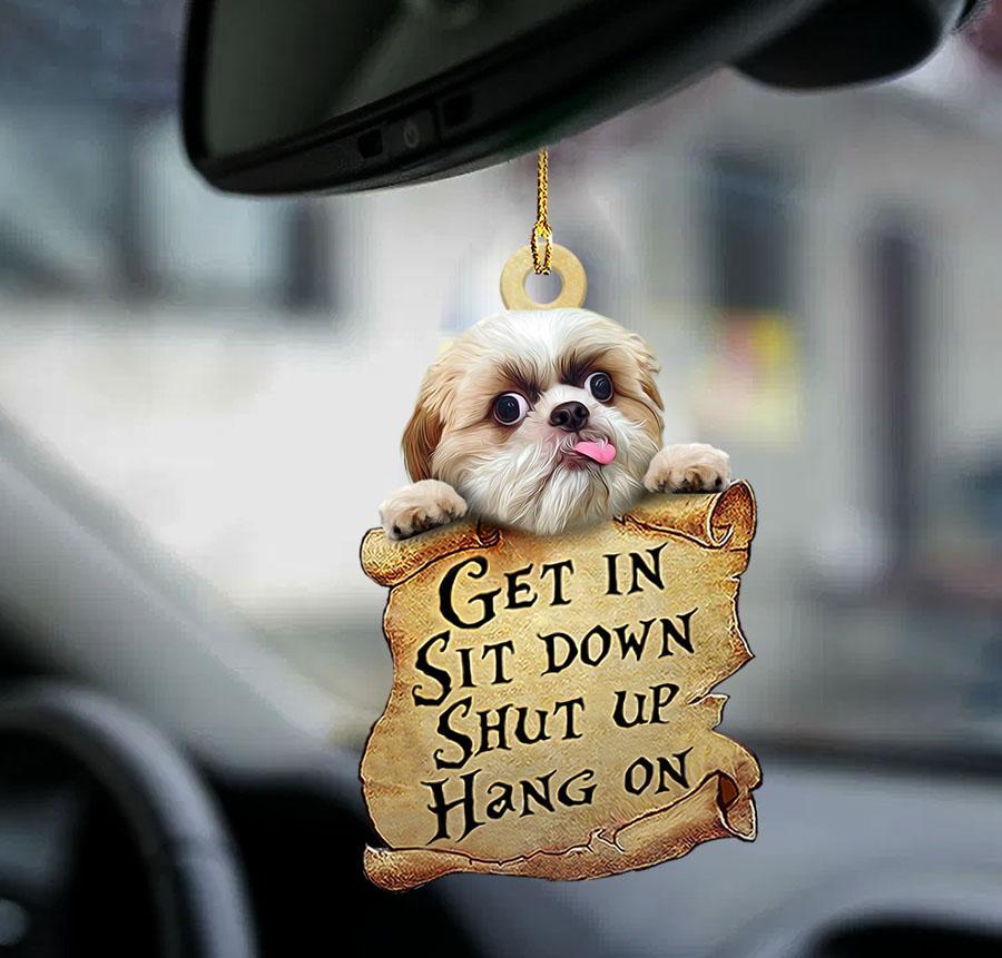 Shih tzu get in two sided ornament - DealbagcoStd