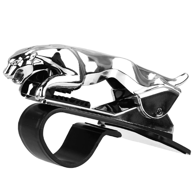 Leopard Dashboard Car Phone Holder - DealbagcoSilver Panther Clip