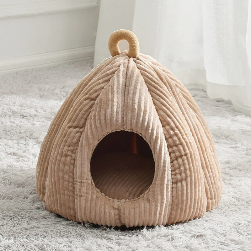 Cozy Pumpkin Cat bed