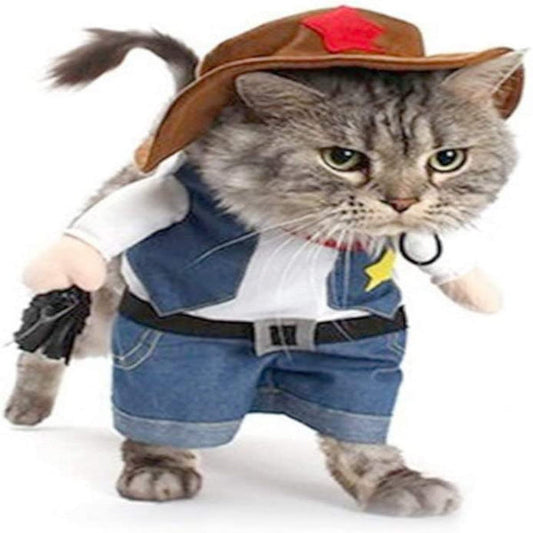 Cowboy & Pirate Cat Dog Halloween Costume