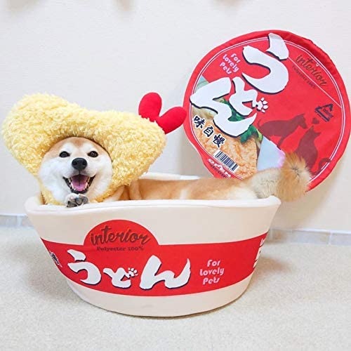 Japanese Ramen Noodle Cup Dog  Bed