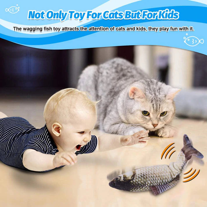 2024 Upgraded Interactive Flopping Fish Cat Toy