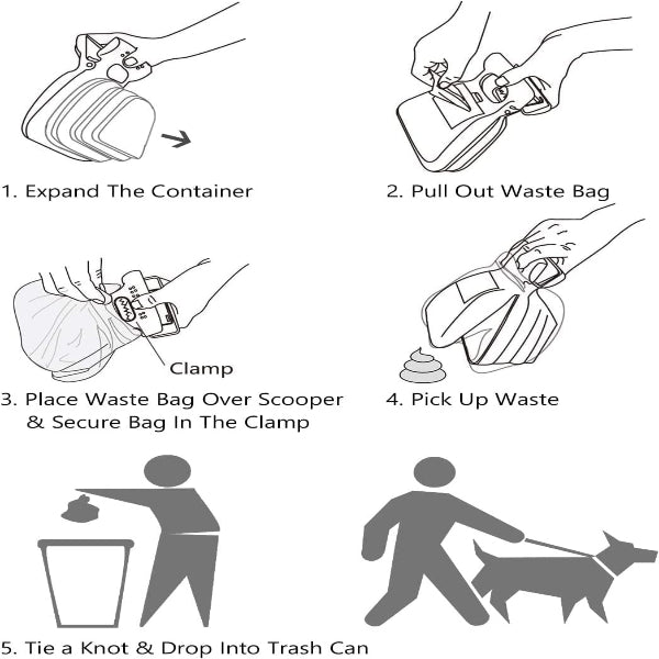 Dog Poop Grabber ( With Bag)