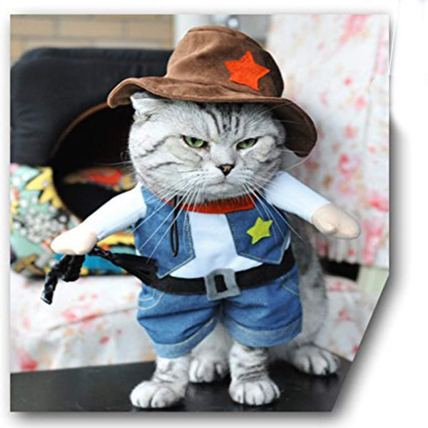 Cowboy & Pirate Cat Dog Halloween Costume