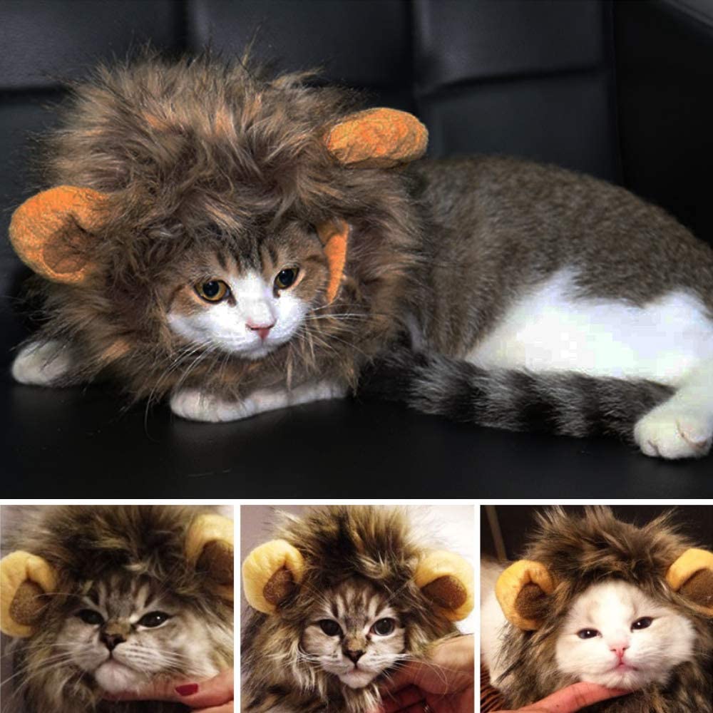 Lion Mane Cat Wigs For Halloween