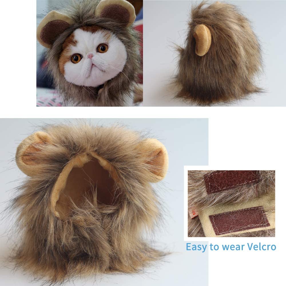 Lion Mane Cat Wigs For Halloween