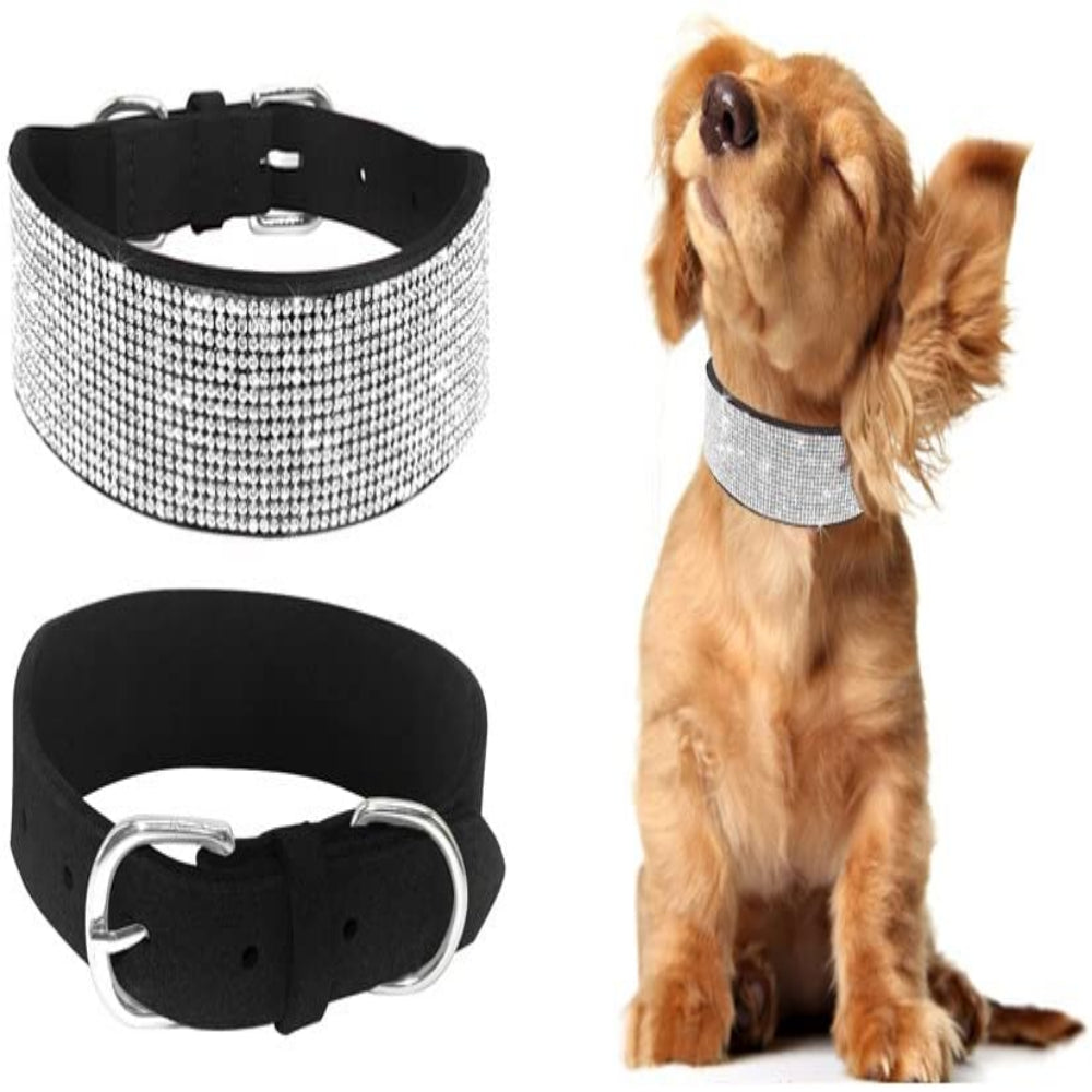 Bling Bling Rhinostones Dog Collar & Leash