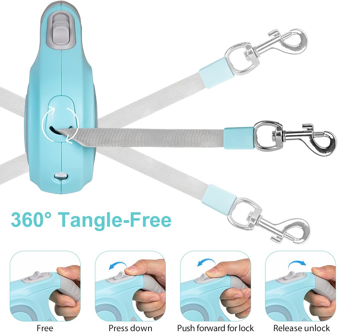 Retractable Dog Leash With Light