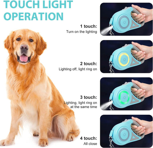Retractable Dog Leash With Light