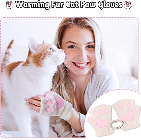 Cat Paw Winter Gloves