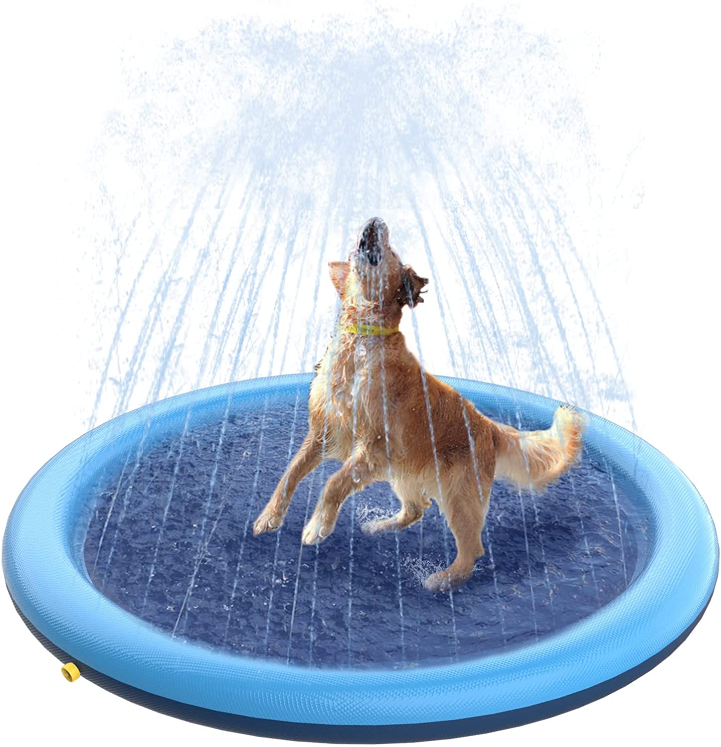 Double-Ring Thickened Splash Water Mat for Dogs, Summer Fun Water Toys for  Dogs, 1 Pack