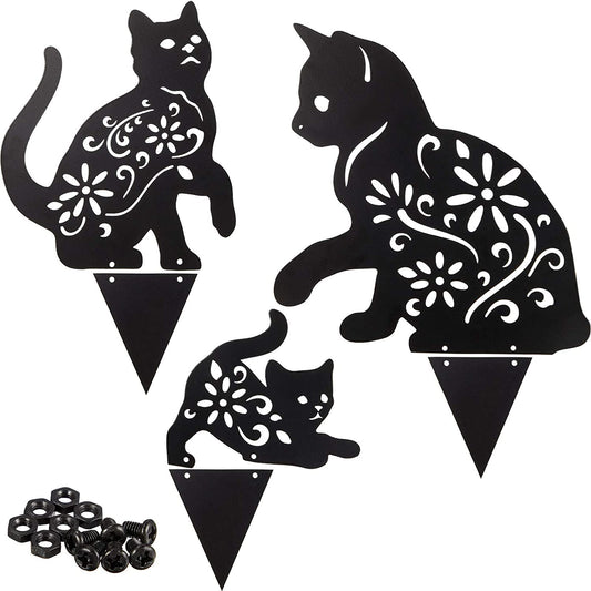 Black Cat Decorative Metal Garden Decorative Statues