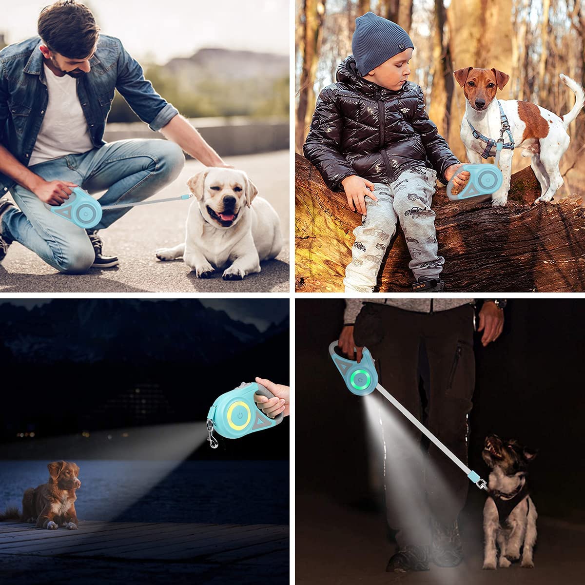 Retractable Dog Leash With Light