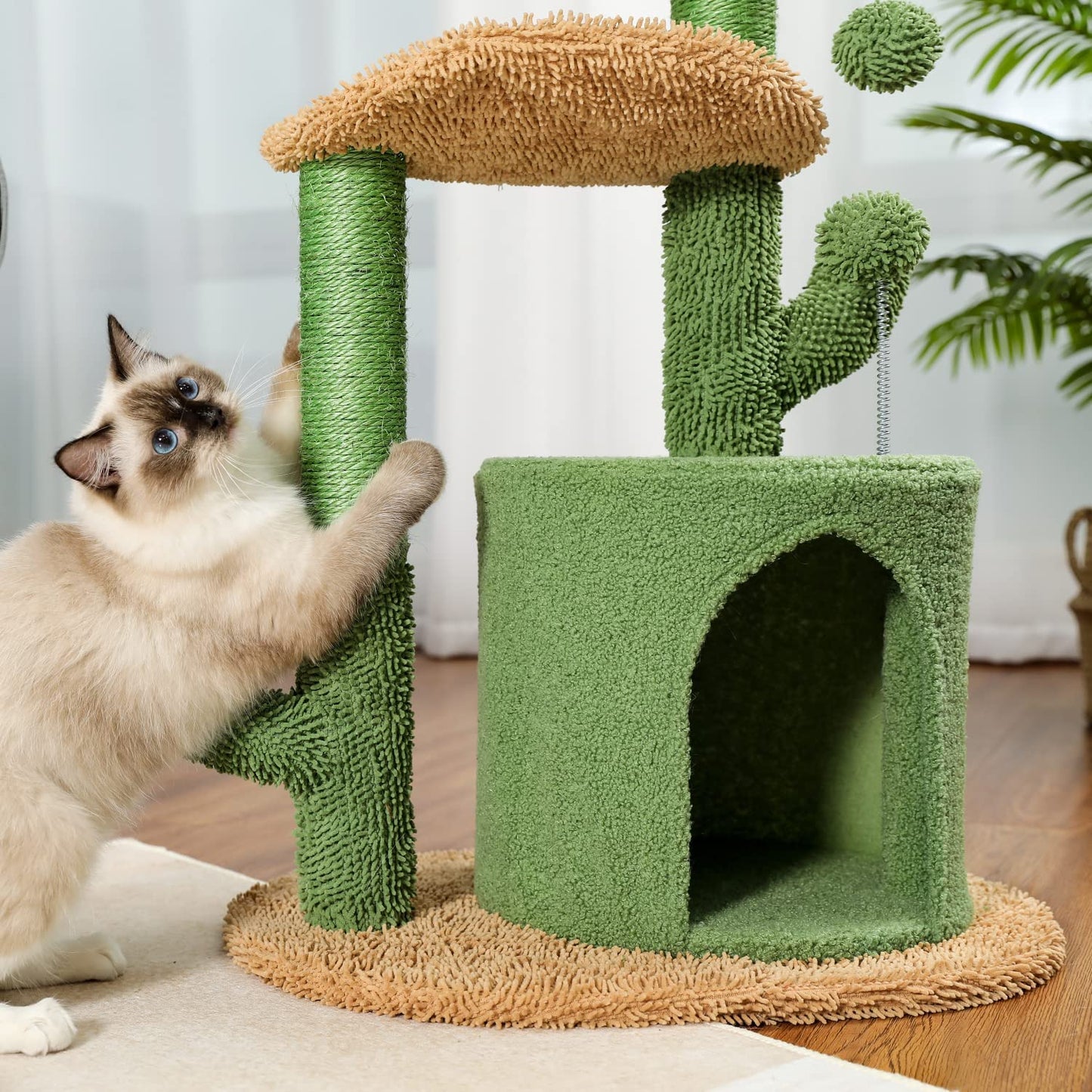 Cactus Cat Tree Tower With Scratching Post