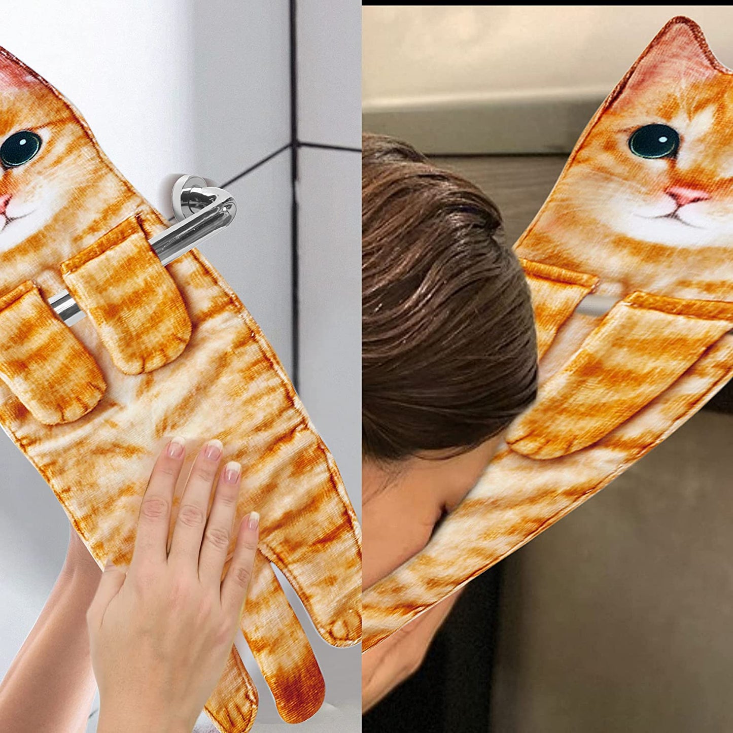 Funny Cute Cat Towel