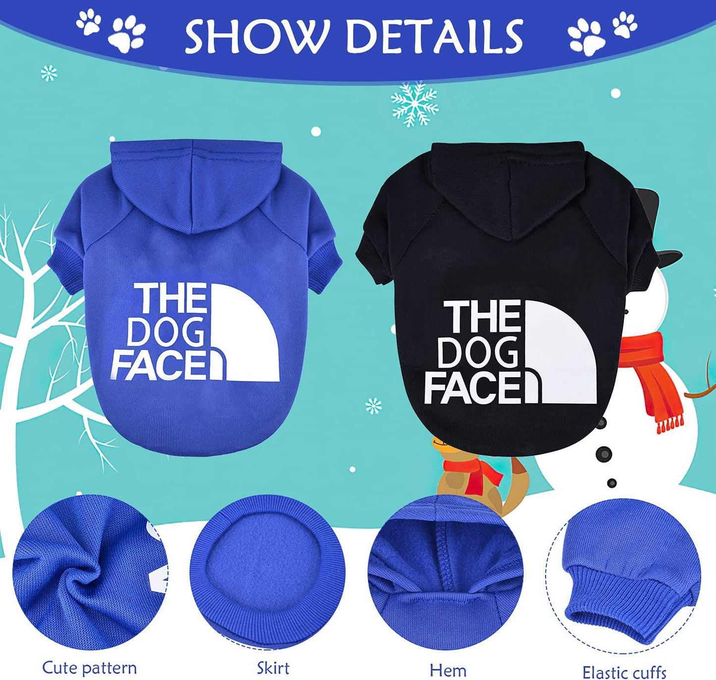 The Dog Face™ Winter Dog Hoodie