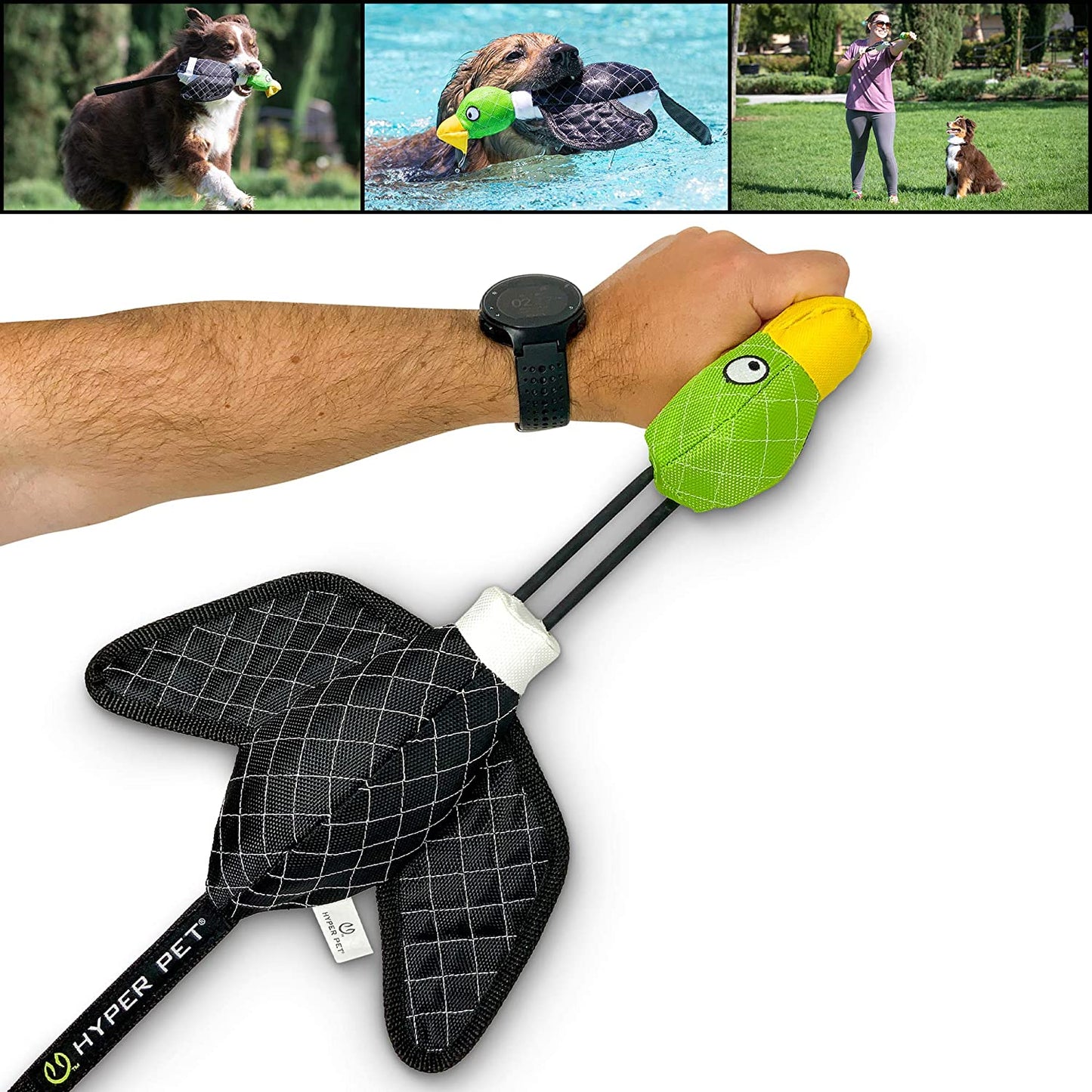 Flying Duck Sling Shot Interactive Dog Toy