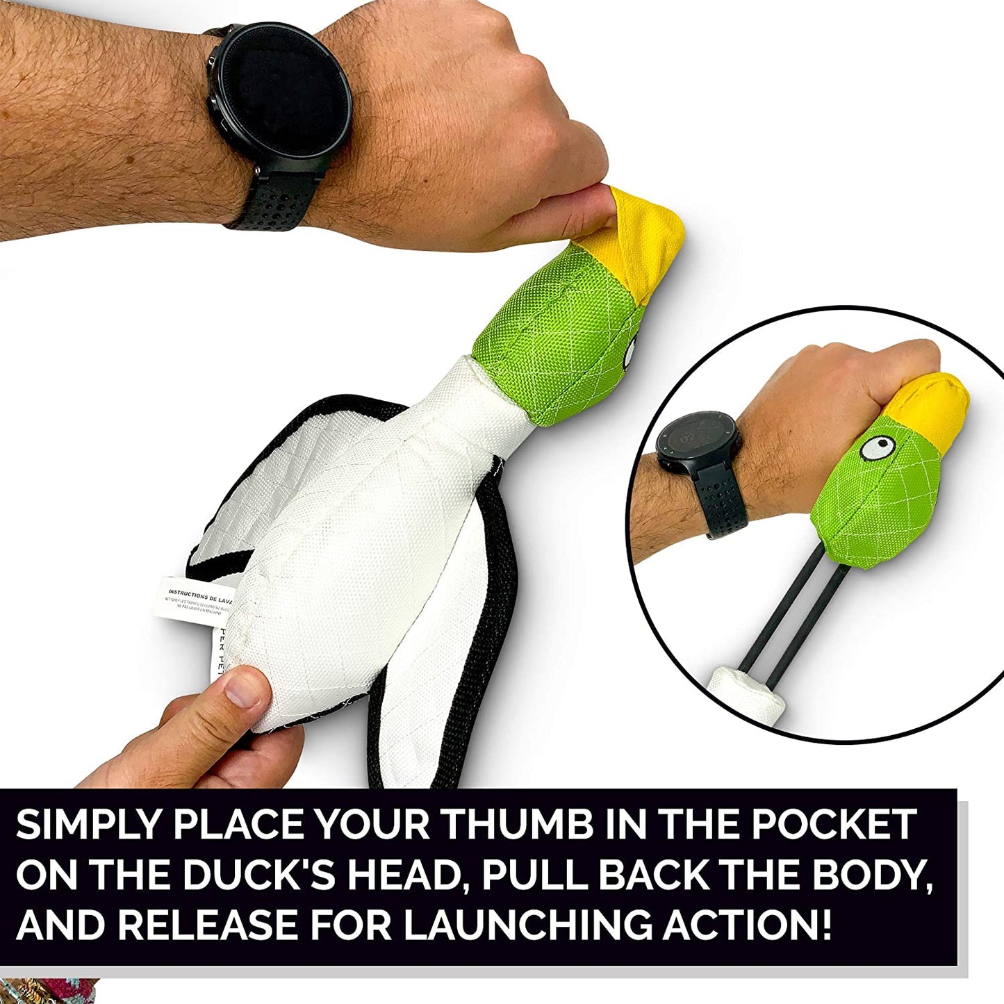 Flying Duck Sling Shot Interactive Dog Toy