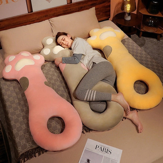 Kawaii Long Cat Paw Full Body Pillow