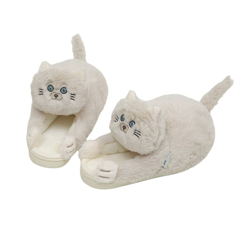 Cuddly Cat Winter Slippers