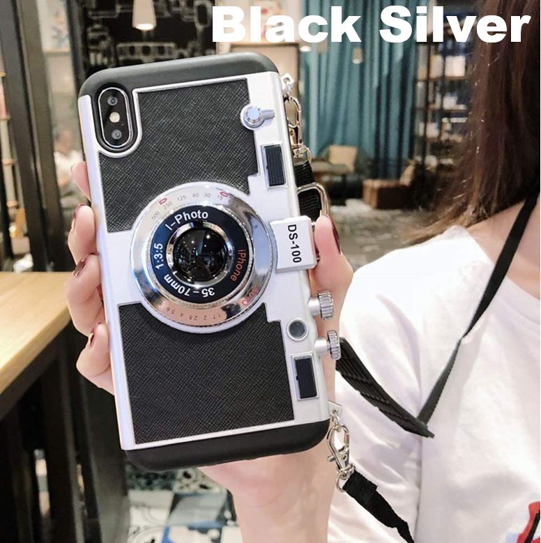 Vintage Camera Phone Case Emily in Paris 3D Vintage Camera iPhone & Samsung Case - DealbagcoBlack/Silver / 12 Pro max