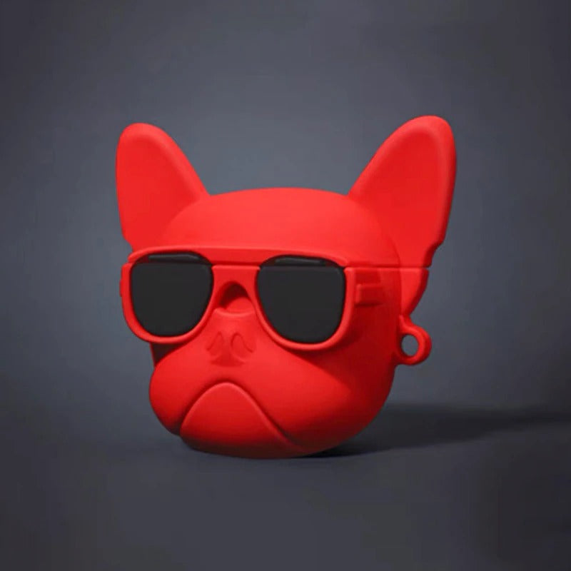 Hip Hop 3D Bulldog Silicone Cover For Airpod