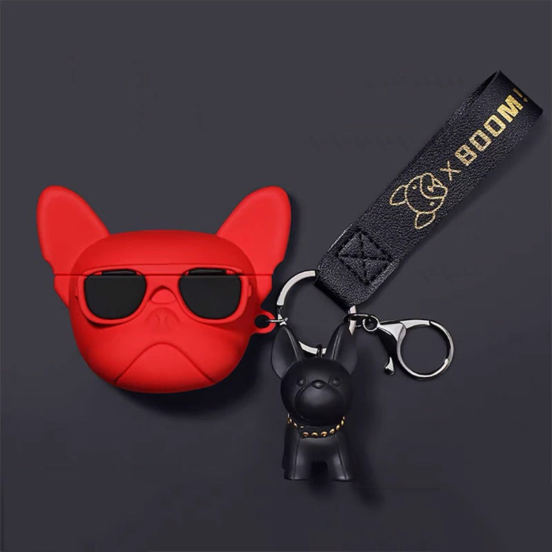 Hip Hop 3D Bulldog Silicone Cover For Airpod