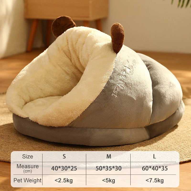 Plush Cat Winter Bed