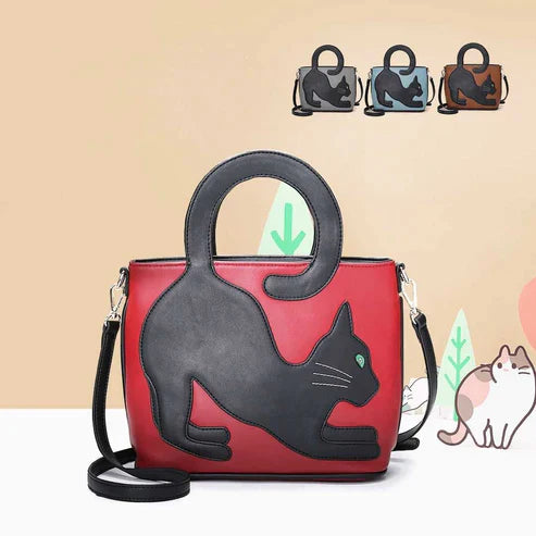 Long Tail Premium Cat Crossbody Handbag