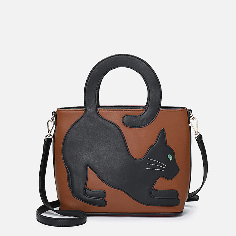 Long Tail Premium Cat Crossbody Handbag