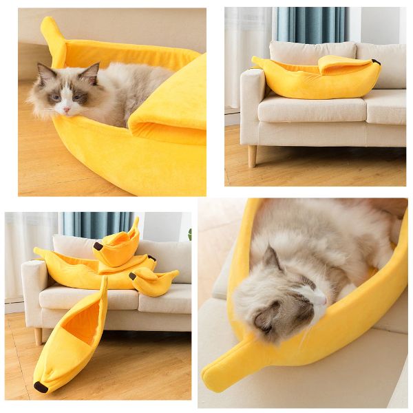 Banana Cat Bed